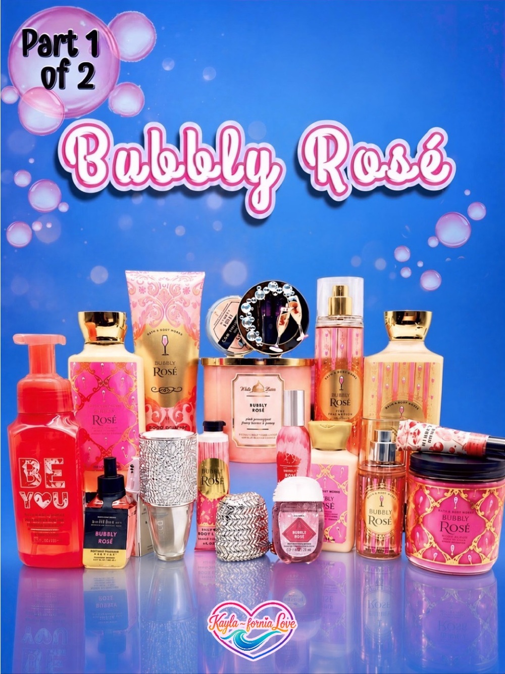 BBW RARE 💖 Bubbly Rosé 💖 18 Pc Collector Gift Set Part 1 of 2